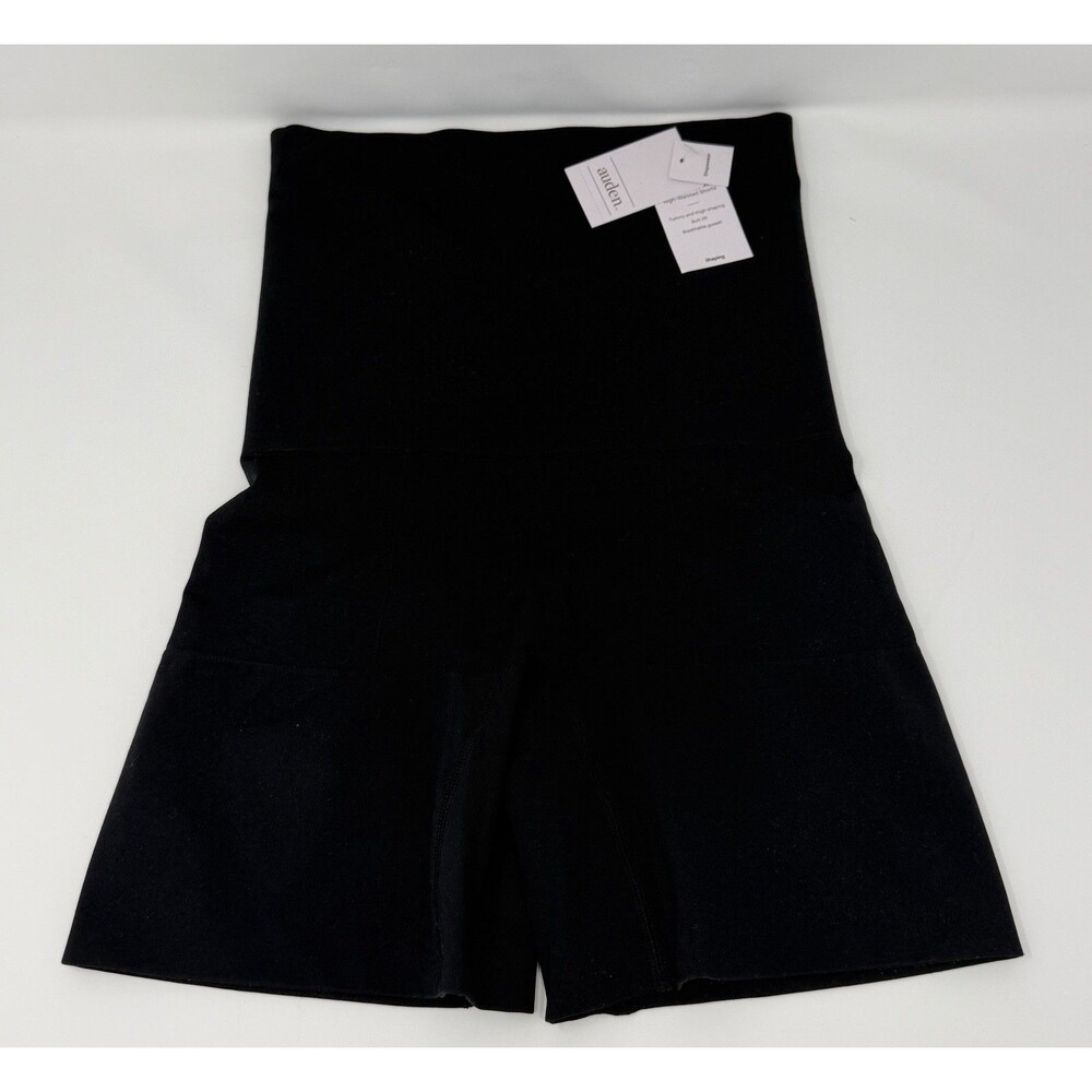 NEW Auden Shapewear Black High Waist Shaping Shorts Butt Lift Medium Support XL